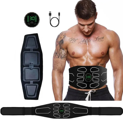 Abdominal Toning Belt Electronic Muscle Stimulator Portable AB Stimulator Toner Home Office Slimming Massager Fitness Equipment